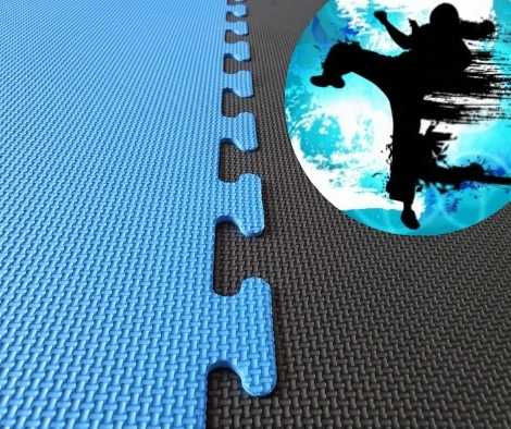 20mm black blue karate mats