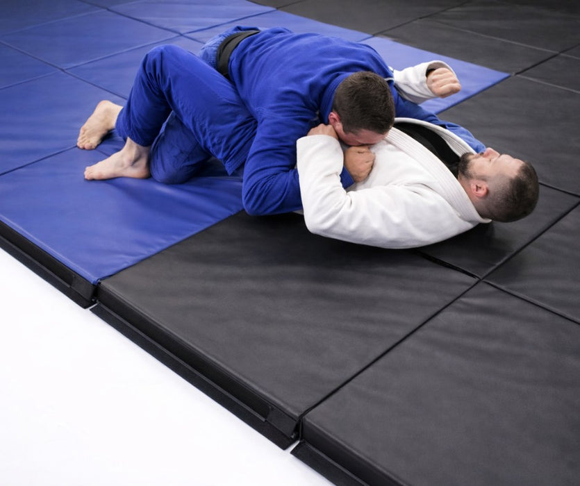 Folding Gymnastics & BJJ Training Mat | 8ft x 4ft x 50mm | Velcro Connect