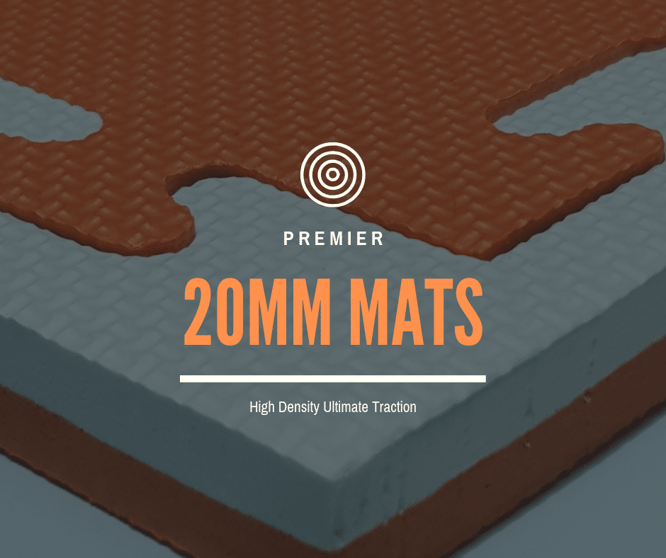 20mm Jigsaw Mats UK Orange/White 120kg/cbm Dimple effect Pattern ...