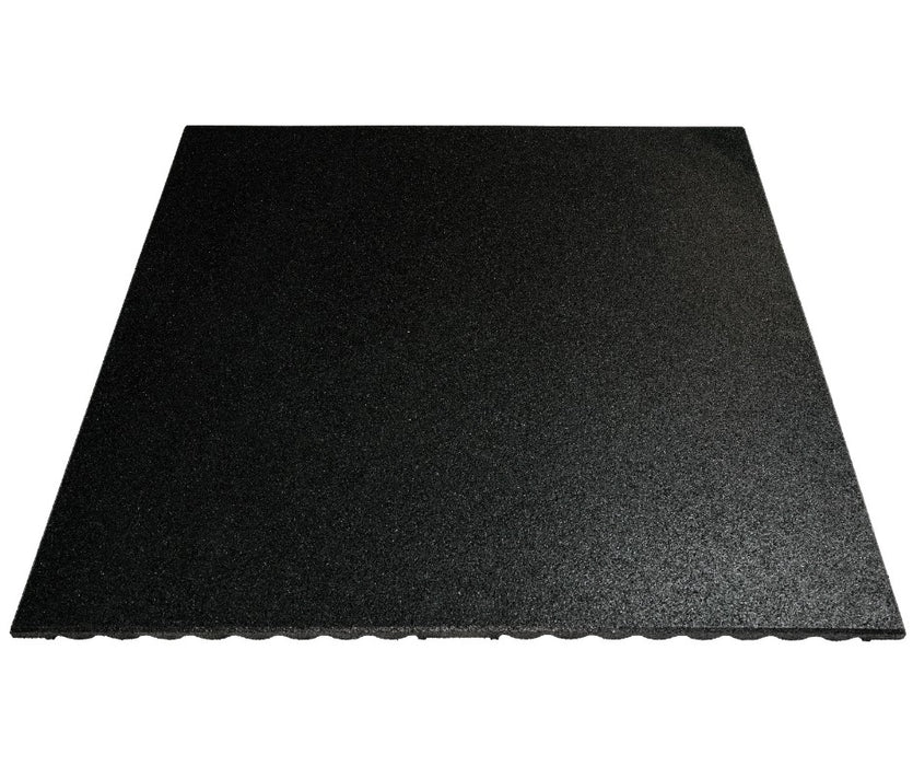 Anti Shock Black 20mm Rubber Gym Mat 1m x 1m