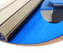 Blue gymnastics mats carpet top roll out flooring