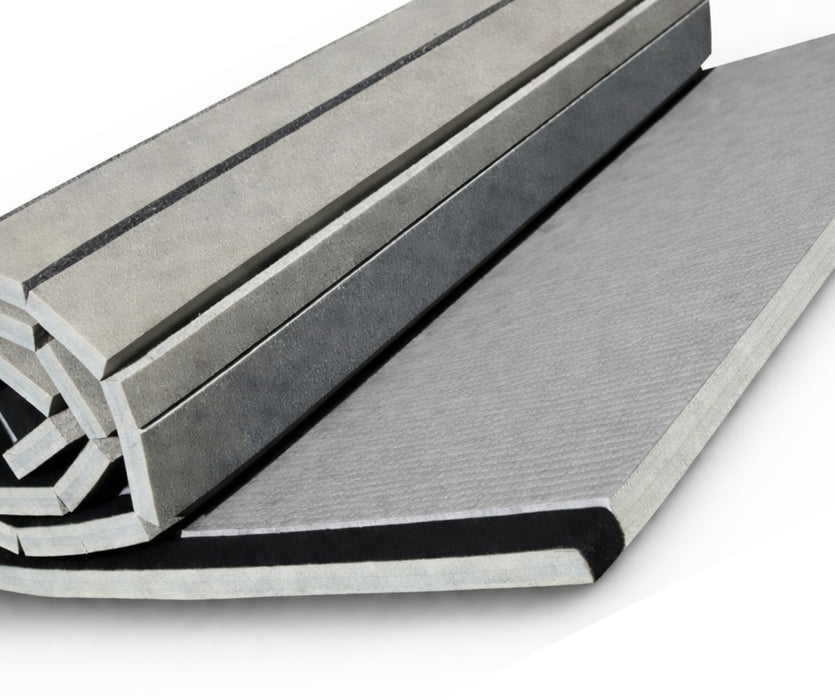 9m x 1.5m x 40mm Roll Out Mats Velcro Grey